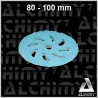 PACK de 2 Mousses Microfibres Bleue 80/100 mm