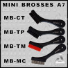 Mini BROSSE A7 Cuir & Textile - MBCT -
