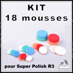 Kit 18 mousses pour polisseuse R3